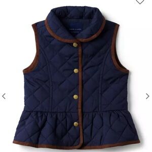 QUILTED PEPLUM VEST